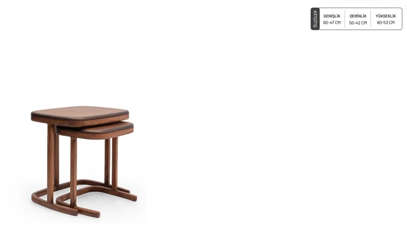 TAVENSA 2'LI SERVIS SEHPA - Görsel 1