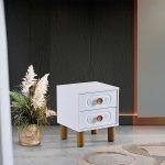 LİVA BOHEM BEYAZ KOMODİN