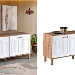 TUNA ATLANTİK ÇAM-BEYAZ İKİLİ DOLAP BOHEM