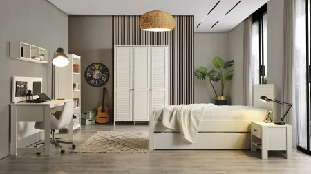 COTTON GENÇ 4 KAPAKLI DOLAP