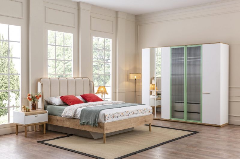 LINZ MODÜLER DOLAP SISTEMLI YATAK ODASI TAKIMI - Görsel 1