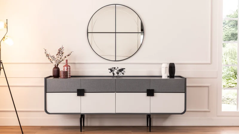 PANAMA KONSOL DAKRON GRI MOZANBIK - Görsel 1