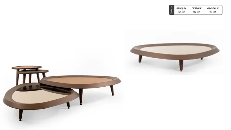 KLIO AYNALI ORTA SEHPA - Görsel 1