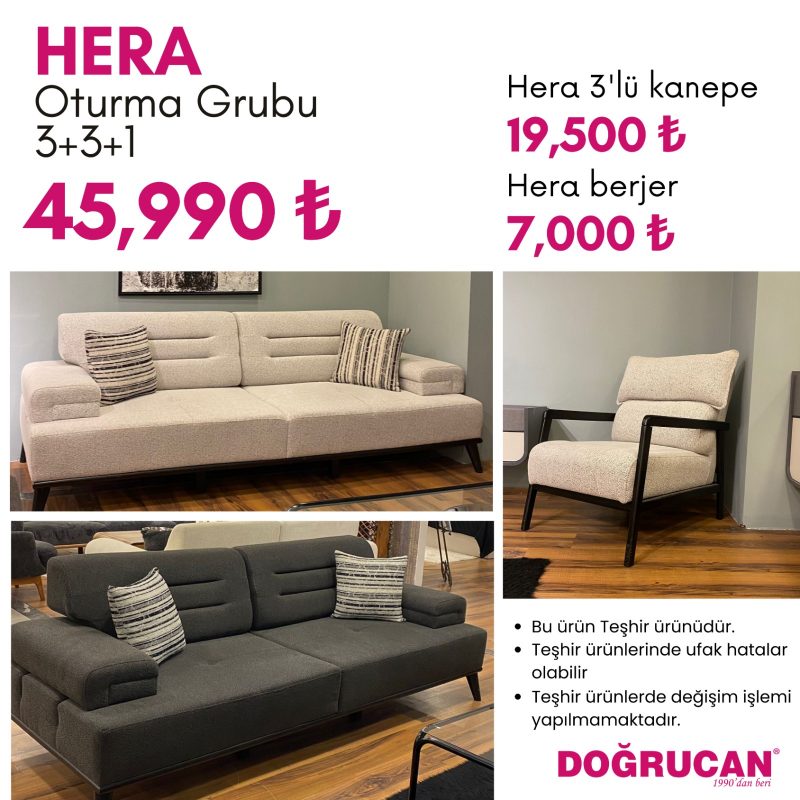 HERA KOLTUK TAKIMI 3+3+1 - Görsel 1
