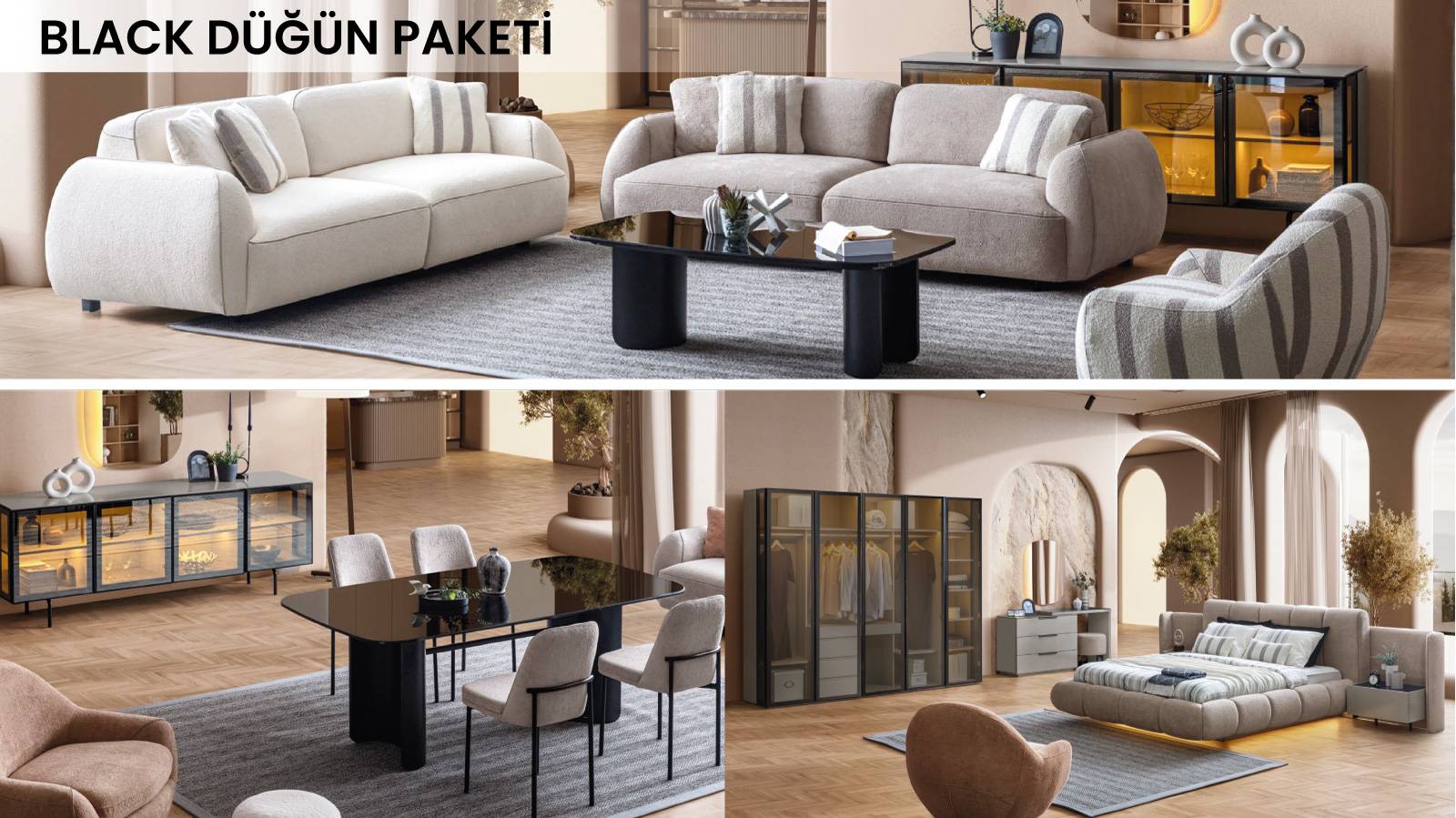 DP00140 BLACK DÜĞÜN PAKETİ