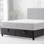 RESCO BAZA 150x200 siyah kapitone kumaş baza, modern tasarım, Doğrucan Mobilya