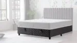 RESCO BAZA 150x200 siyah kapitone kumaş baza, modern tasarım, Doğrucan Mobilya