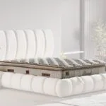 TOSCA YATAK 180x200 beyaz modern tasarımlı yatak Doğrucan Mobilya