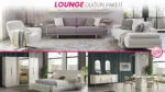 LOUNGE Düğün Paketi modern koltuk takımı, yatak odası ve yemek odası mobilyaları