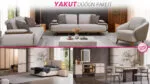 YAKUT DÜĞÜN PAKETİ oturma grubu, yatak odası ve yemek masası takımı