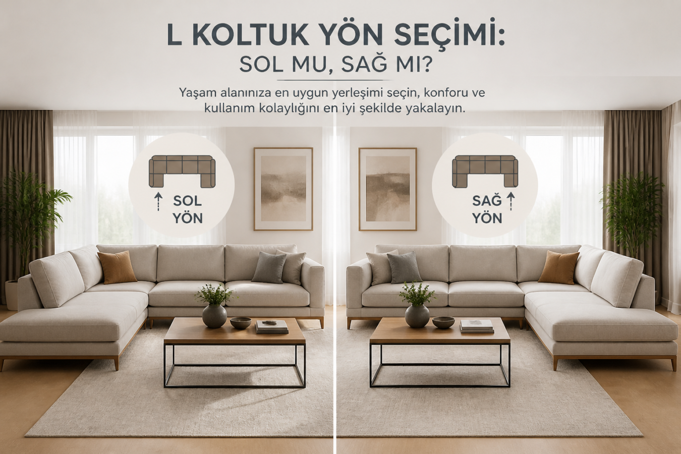 Köşe Koltukta Sağ ve Sol Yön Nasıl Belirlenir?