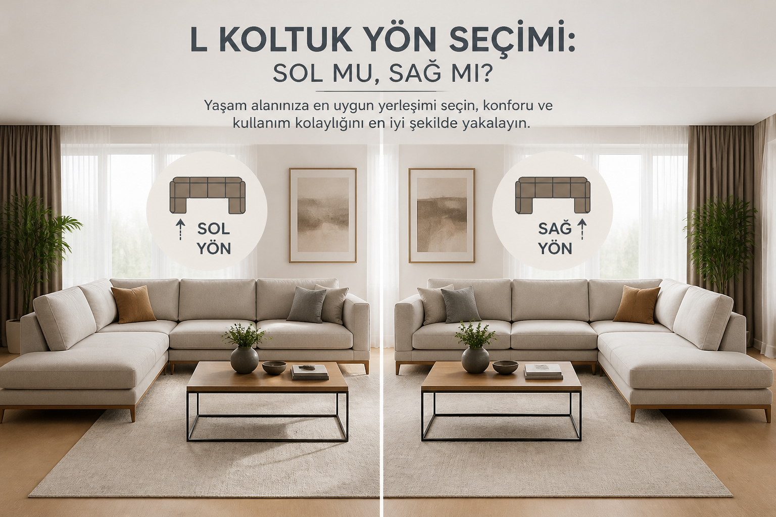 Köşe Koltukta Sağ ve Sol Yön Nasıl Belirlenir?