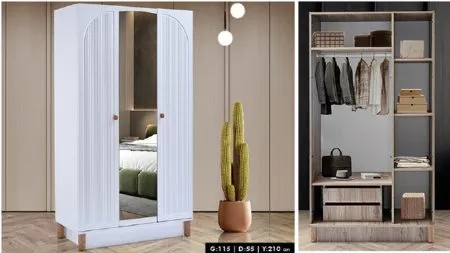 BEYZA 3 KAPILI DOLAP