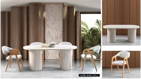 HERMES MASA SANDALYE SET