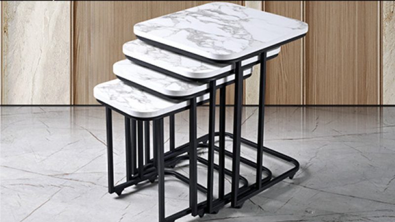 TEKERLEKLİ ZİGON SEHPA - Görsel 1