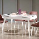 STİL MASA TAKIMI BEYAZ
