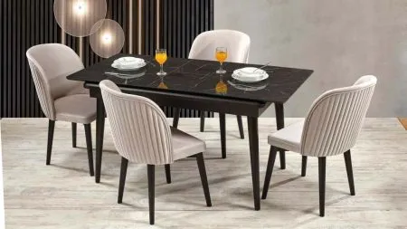 HOMEA MASA TAKIMI SİYAH