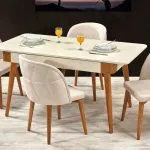 ANKA MASA TAKIMI EKRU CEVİZ