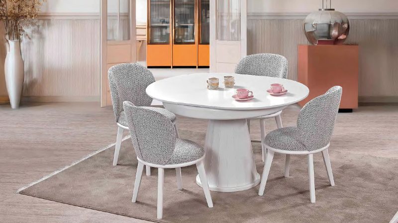 NAPOLİ MASA TAKIMI BEYAZ - Görsel 1