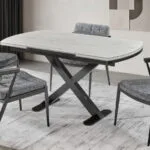 GLOX Masa ve 4 Sandalye modern yemek odası takımı
