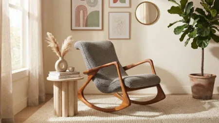 Luxury Sallanar Berjer Doğrucan Mobilya modern oturma odası dekorasyonunda