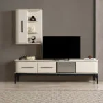 Doğrucan Mobilya DESTAN TV ÜNİTESİ krem rengi modern tasarım