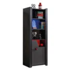 Gaming Zone Kitaplık siyah genç odası kitaplığı