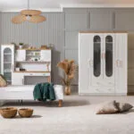 SMİİLE Genç Odası Takımı beyaz ve ahşap detaylı modern genç odası takımı