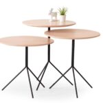 BUBBLE ZİGON SEHPA BEJ