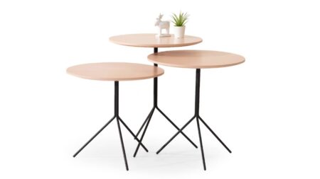 BUBBLE ZİGON SEHPA BEJ