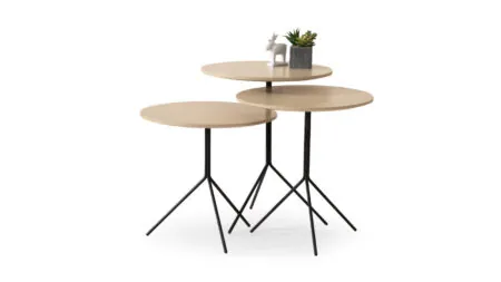 MILKY ZİGON SEHPA BEJ