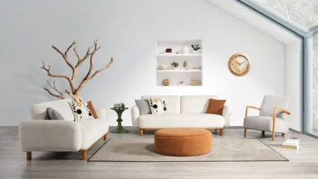 TIFFANY KOLTUK TAKIMI GOLD